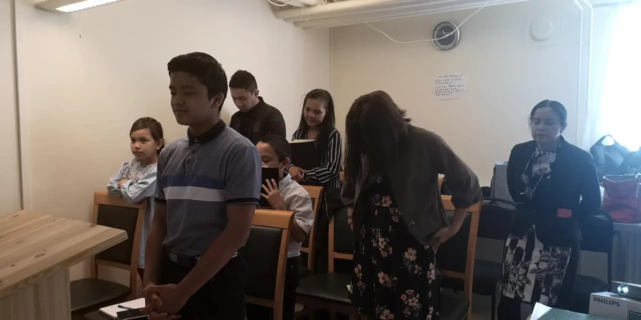 Church gathering in Norsborg